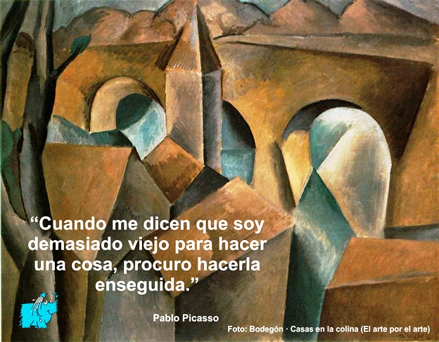 Una sabia Enseñanza de Pablo Picasso sobre La Vejez, en La Frase del Día del Elefante Azul de Avilés